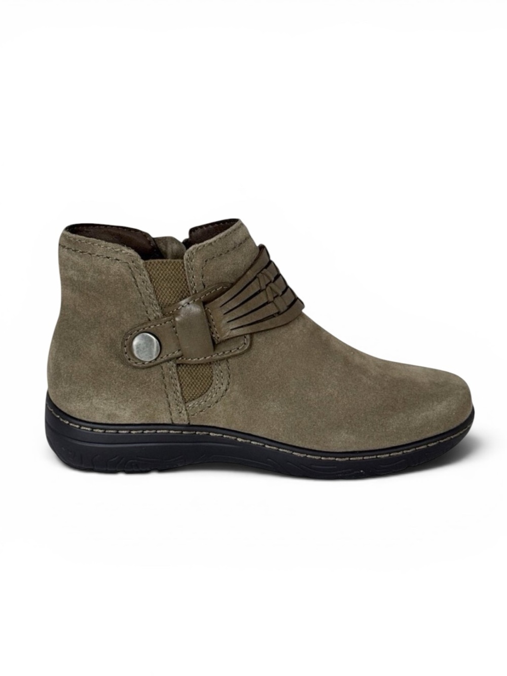 Earth Women's 5M‎ Synal Suede Leather Ankle Bootie Boot Dark Green NWOB